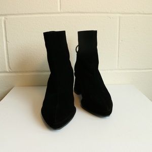 Reike Nen Ring Mid-heel Boots - Black Velvet